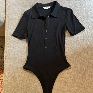 Commense quarter sleeve black body suit